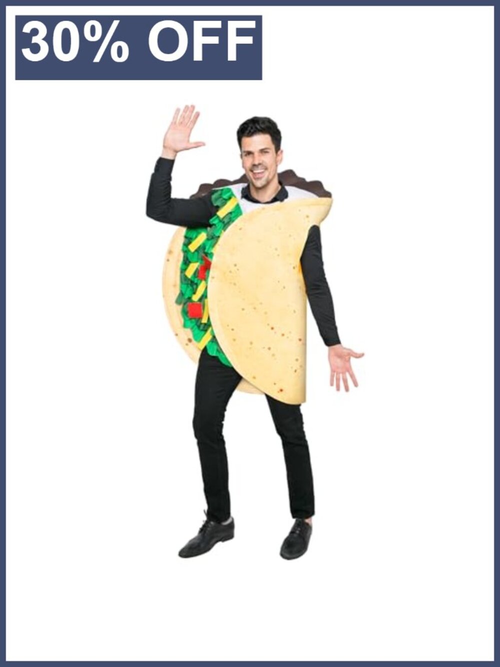 Unisex Adult Taco Costume Halloween Pullover Tunic Cosplay